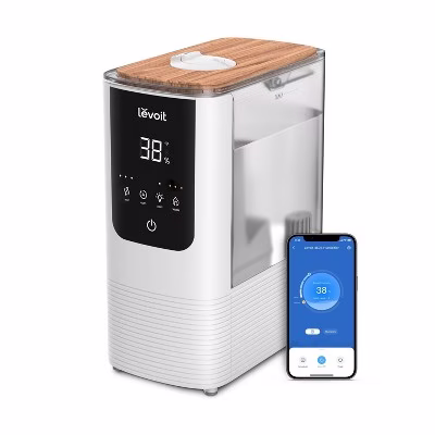 Levoit 4.5L Oasis Mist Smart Humidifier: Ultrasonic, Warm & Cool Mist, Bedroom Use, 300-500 sq. ft., No Filter Needed